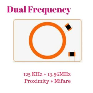 125 KHz+13.56MHz Dual Frequency บัตร 2 ความถี่